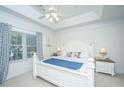 Inviting main bedroom featuring a white wooden bed frame, matching nightstands, and serene decor at 1025 Riverland Woods Pl # 1023, Charleston, SC 29412