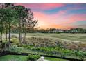 Picturesque golf course view from the backyard of a house, featuring manicured greens and serene landscaping at 2640 Crooked Stick Ln, Mount Pleasant, SC 29466