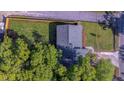Bird's-eye view of house with large backyard, lush greenery, and a driveway at 1049 Bradford Ave, Charleston, SC 29412