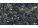 Aerial view of the property surrounded by lush greenery and mature trees at 1012 Cliffwood Dr, Mount Pleasant, SC 29464