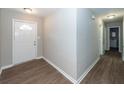 Angle view of the foyer with wood floors at 119 Carolina Wren Ave, Ladson, SC 29456
