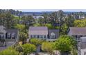 Aerial view of a neighborhood featuring mature trees and beautiful marsh views at 4082 Blackmoor St, Mount Pleasant, SC 29466