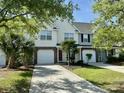 Charming home with a one-car garage and well-maintained lawn and a sidewalk that leads to the main driveway at 5226 Fernland Way, North Charleston, SC 29420