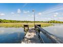 Picturesque waterfront view from a private wooden dock with marshland at 5569 Frisco Ln, Johns Island, SC 29455