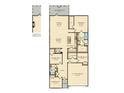 Detailed floor plan showcasing open-concept living, four bedrooms, and a two-car garage at 1033 Sagegrass St, Summerville, SC 29485