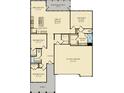 Spacious floor plan featuring three bedrooms, three-car garage, great room and screened porch at 1124 Darling St, Summerville, SC 29485