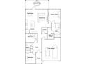 A layout of a residence, illustrating the arrangement of rooms and their dimensions at 1005 Sagegrass, Summerville, SC 29485