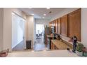 Looking from countertop into kitchen, dining, and stairway, great for entertaining at 333 Flyway Rd, Goose Creek, SC 29445