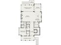 Detailed first floor plan featuring a spacious Gathering room, kitchen, guest suite, and screened porch at 347 Simone Dr, Daniel Island, SC 29492