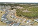 Aerial view of a one-story home, located near a wooded area at 534 Four Seasons Blvd, Summerville, SC 29486