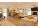 Bright, open floor plan that seamlessly connects the living room, dining area, and kitchen at 201 Welles Ln, Walterboro, SC 29488