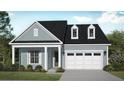 Charming single-Gathering home features a two-car garage, dormer windows, and professionally landscaped lawn at 428 Evening Glow Ln, Summerville, SC 29486