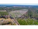 Large land tract featuring mixed hardwood and pine forest with area outlined for development purposes at 100 Fish Rd, Ridgeville, SC 29472