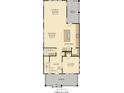 Open-concept first floor layout with a kitchen, dining area, Gathering room, and study at 1425 Clay Field Trl, Summerville, SC 29485