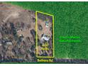 Aerial view of property showing boundary lines, Francis Marion National Forest nearby and 2.36 acres at 2300 Bethera Rd # B, Bonneau, SC 29431