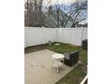 Cozy backyard with white fence, small patio, and room for outdoor seating and relaxation at 505 Sunnyside Way, Summerville, SC 29485