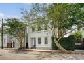 Charming two-story home with a blue front door and mature trees in a desirable neighborhood at 23 Felix St, Charleston, SC 29403