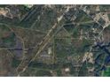 Aerial view of a large property outlined in yellow, with forests and a home visible in the center at 280 Royalegates Ct, Cross, SC 29436
