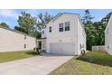 Lovely two-story home showcasing a well-maintained lawn, a two-car garage, and a welcoming facade at 707 Jancus St, Charleston, SC 29414
