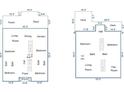 Detailed floor plan showcasing the layout of the home including bedrooms, living spaces, and bathrooms at 1404 Palmetto Blvd, Edisto Beach, SC 29438