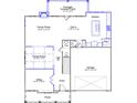 First floor plan showing Gathering room, kitchen, eat-in, dining room, office, powder room, entry, porch, and garage at 127 Seaton St, Summerville, SC 29486