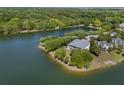Scenic aerial perspective showcasing a beautiful home surrounded by water and lush greenery at 1391 Royston Rd, Mount Pleasant, SC 29464
