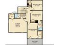 Second floorplan with guest suite, balcony, and three bedrooms at 216 Yalton St, Summerville, SC 29486