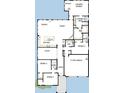 Detailed floor plan layout showcasing the home's rooms, including the kitchen, bedrooms, and bathrooms at 1212 Reserve Ln, Awendaw, SC 29429