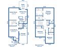 Detailed floor plan showcasing layout with living spaces, bedrooms and bathrooms at 250 Grand Oaks Dr, Ladson, SC 29456