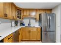 Kitchen with stainless steel appliances, including a refrigerator and dishwasher at 14 Lockwood Dr # 1C, Charleston, SC 29401