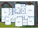 Detailed floor plan showcasing the layout of the bedrooms, bathrooms, and closet spaces at 322 Clubview Rd, Summerville, SC 29485