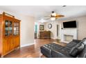 Inviting living room with hardwood floors, fireplace, and lots of space for entertaining at 532 Sunset Dr, Charleston, SC 29407