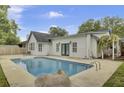 Backyard view showcasing a private in-ground pool perfect for relaxation and outdoor entertainment at 8774 Adaline St, North Charleston, SC 29406