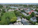 Aerial view of property with views of Colonial Lake and Horse Lot Park nearby at 19 Ashley Ave, Charleston, SC 29401