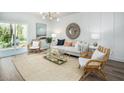 Inviting living room with neutral tones, stylish furnishings, a jute rug, and sliding glass doors for ample natural light at 333 Pine Crest View Dr Dr, Summerville, SC 29486