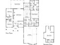First and Second Floor plans showing the layout of the home with measurements of each room at 477 Yellow House Pl, Charleston, SC 29492