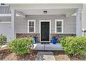 Inviting front porch with dual planters, classic columns, and a welcoming entrance at 4235 Scharite St, Charleston, SC 29414
