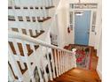 View from top of stairway to doorway of a home at 66 Beaufain St, Charleston, SC 29401