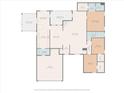 Detailed floor plan showcasing the layout with the Primary bedroom, living room, kitchen, and outdoor screened porch at 1129 Belvedere Ter, Mount Pleasant, SC 29464