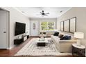 Cozy living room with neutral palette, modern furnishings, and large windows offering natural light at 315 Elliott Dr, Ladson, SC 29456