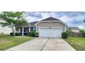 Attractive single-story home featuring a two-car garage and well-kept landscaping at 7019 Lanier St, Hanahan, SC 29410