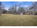 Expansive backyard with lush green grass and mature trees at 1263 N Highway 52, Moncks Corner, SC 29461