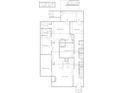 Detailed floor plan showcasing the layout of this 4 bedroom home with a living room and kitchen at 19 Smith St # A, Charleston, SC 29401
