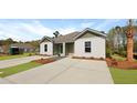 Beautiful exterior view of a modern duplex with lush landscaping and ample parking space at 119 Mims Academy Dr, Harleyville, SC 29448