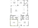 Layout of the first floor with a spacious office, living, dining and kitchen area at 2056 Ten Point Dr, Charleston, SC 29492