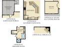 Floor plan options: Screened porch, gourmet kitchen, study, owner's bath and fireplace at 1041 Tea Time Dr, Summerville, SC 29485