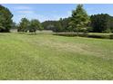 Beautiful pond and green space with mature trees offer a serene setting at 107 Brookhaven Rd, Summerville, SC 29486