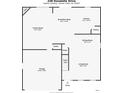 Floor plan highlighting the layout of the home, including the kitchen, living room, and garage at 228 Donatella Dr, Goose Creek, SC 29445