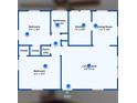 Detailed floor plan showcasing the layout of the home, including bedrooms, bathrooms, kitchen, dining room, and living room at 4810 Parkside Dr, North Charleston, SC 29405