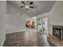 Open-concept living area with fireplace and access to the kitchen, perfect for entertaining and Gathering at 109 Willow Ct, Summerville, SC 29486